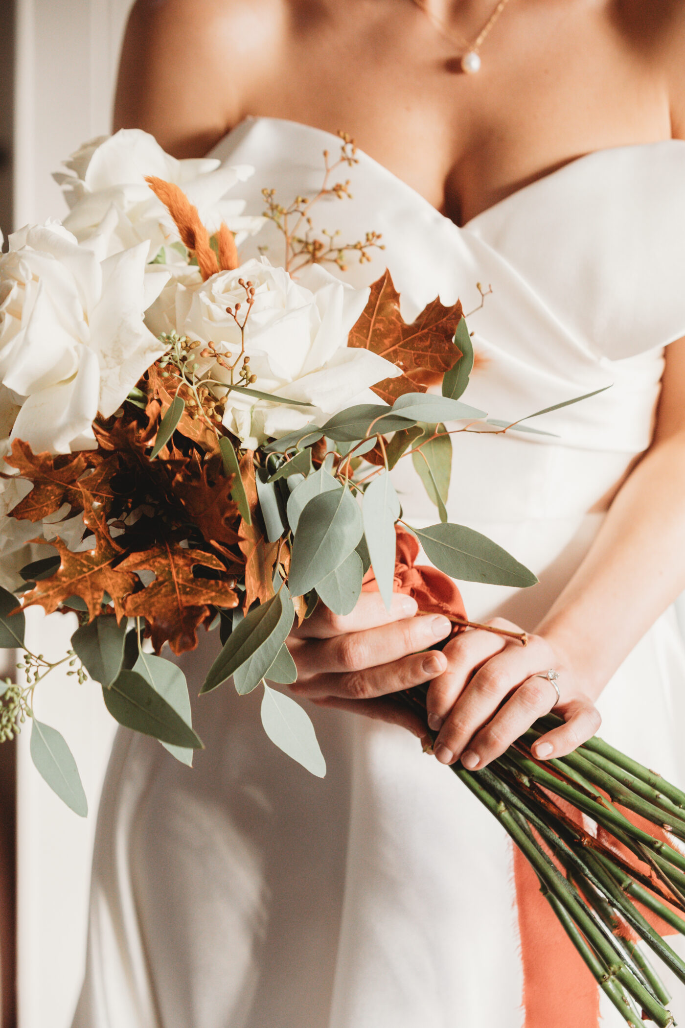 bride and flowers wedding photography