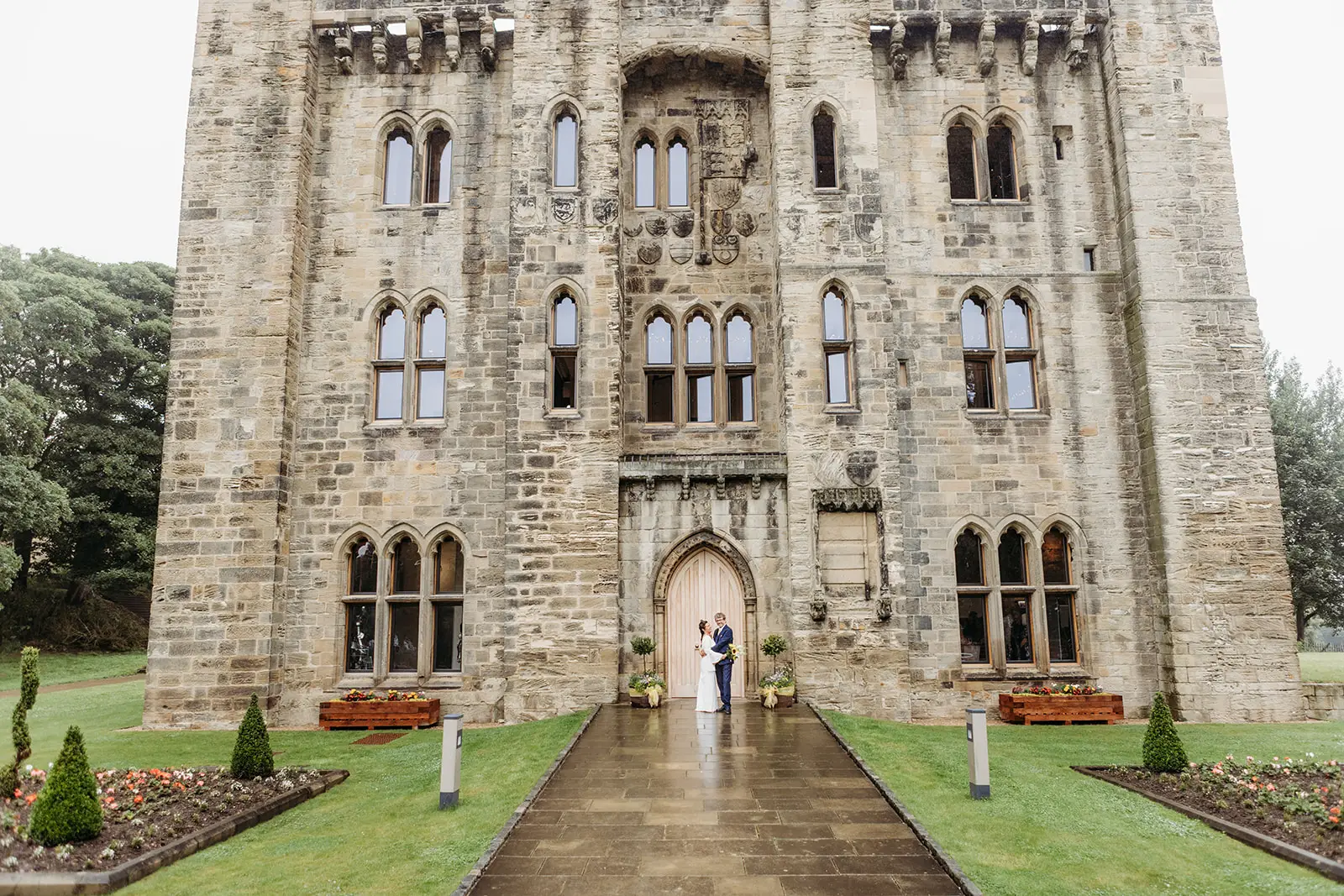 Lena and Kevin at their Hylton Castle wedding in Sunderland