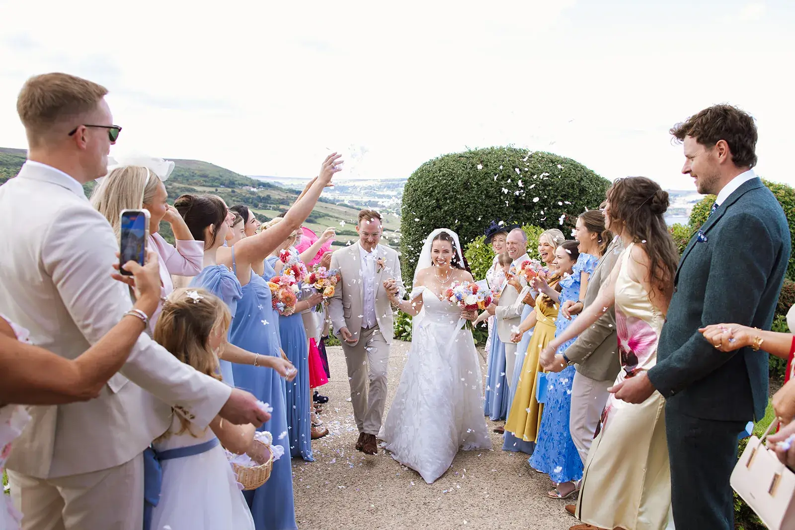 Confetti walkway with clifftop sea views at Grand Villa Heights